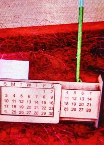 DESK ORGANISER WITH CLANDER (MDF) ( set of 3 units)