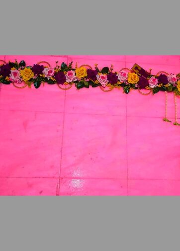 Door top decoration & hanging set, Golden Bangle & 3 Flowers themed