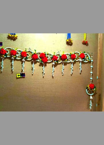 Door top decoration & hanging set, Double bangles & Pearl Thread art themed