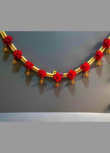 Door top decoration & hanging set Woven pearls & Flowers themed