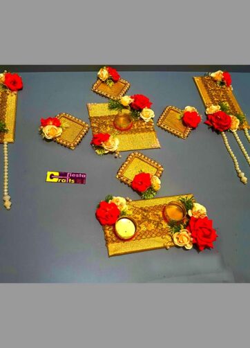Golden embroidery Door top decoration & hanging set