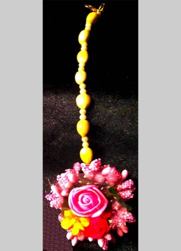 Beads & Foam Flowers Forehead decoration (Mangkita) ( set of 6 units)