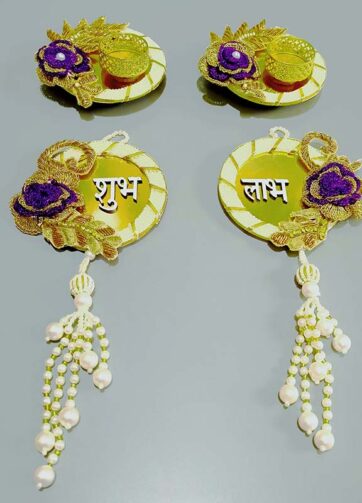 Pearl bangles crotio floral decoration Floor and wall decoration display
