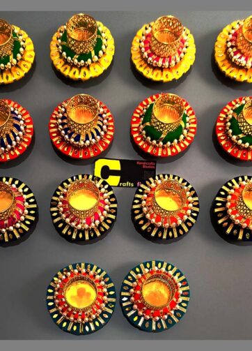 3 Layered laced Bangles Tealight Holder