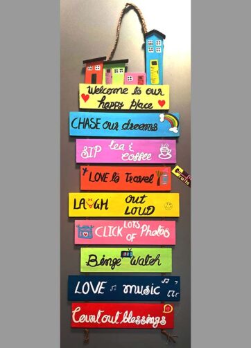 Good Vibes Handpainted MDF Hanging