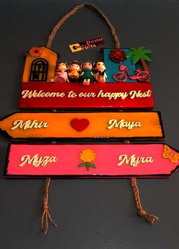 Home & family Resin coated name plate