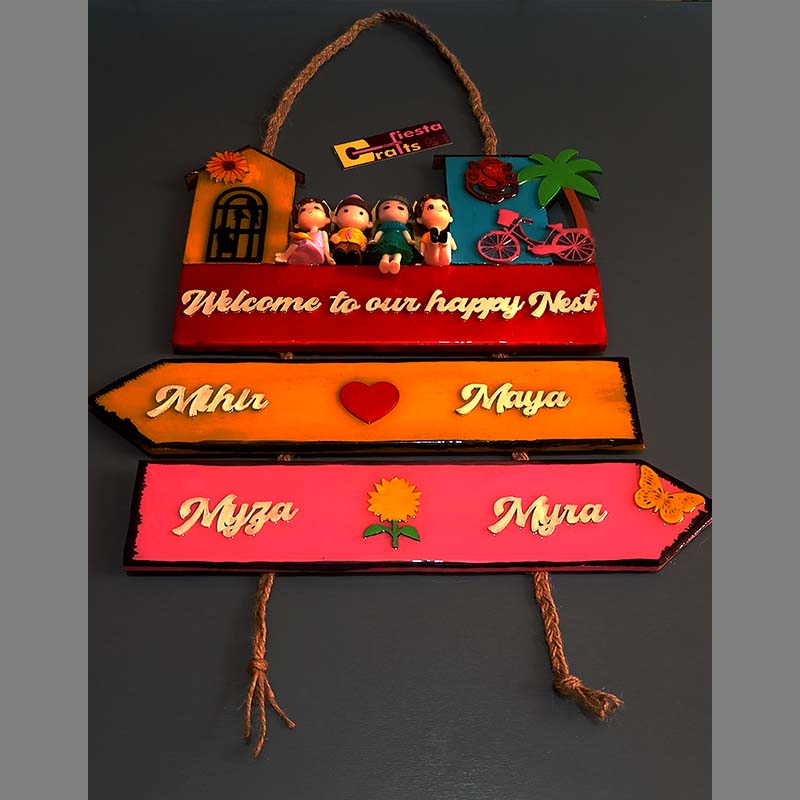 Home & family Resin coated name plate