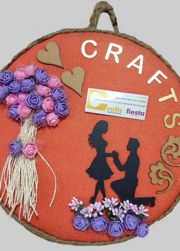 Nameplate Jute & plaited thread themed