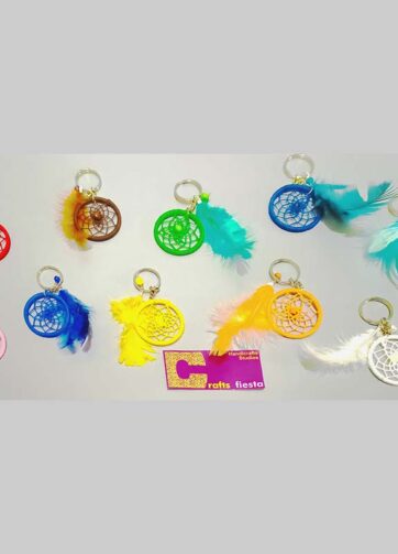 WINDCHIME SMALL with feathers ( set of 3 units)